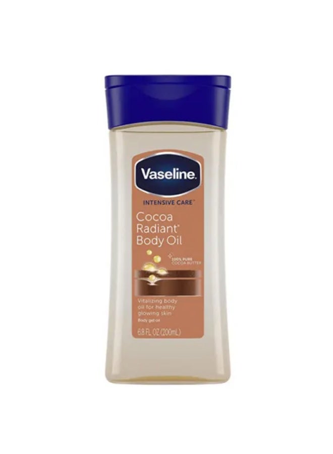Vaseline Intensive Care Radiant Body Oil Gel Moisturizing Cocoa Butter 200 ml - Image 1